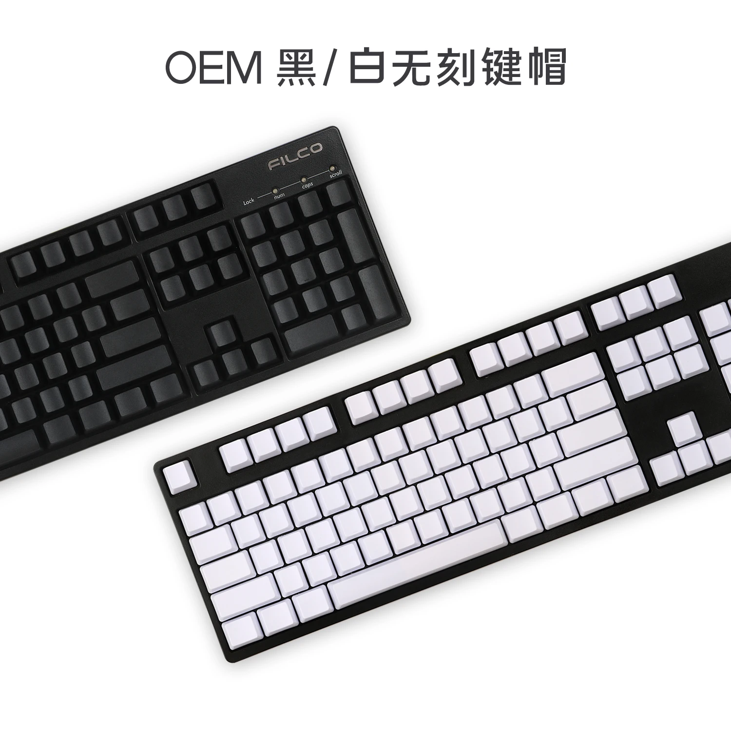 OEM Cherry MX Keycap, perfil em branco, branco, preto, R4, R3, R2, R1