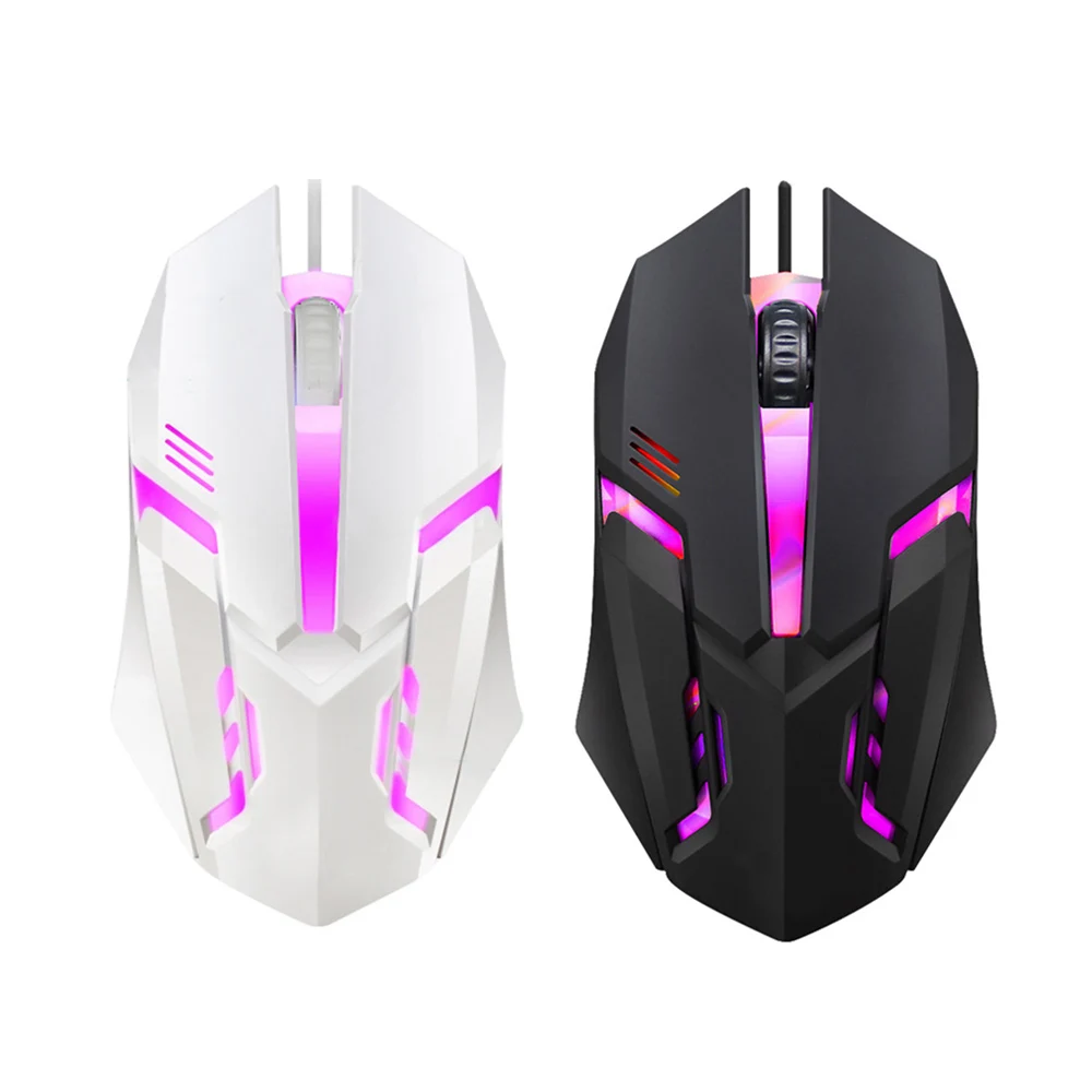 Com fio colorido LED Gaming Mouse, E-Sports, USB, 5000 DPI, Óptico, Gamer Mouse para Desktop, Laptop, PC, Computador