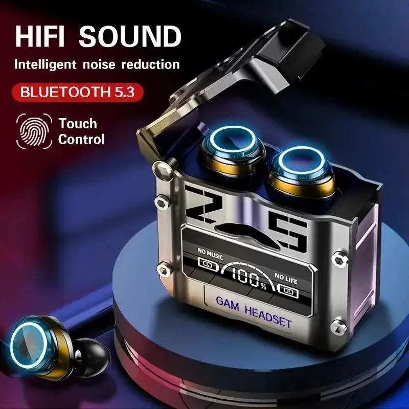 Roreta-M25 TWS Auscultadores Sem Fio Bluetooth, Touch Control Fones De Ouvido, Redução De Ruído, Fones De Ouvido Estéreo, Fones De Ouvido para iPhone, Original