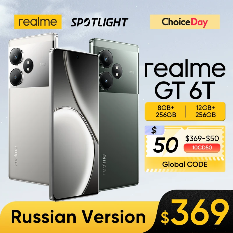 Smartphone Realme-GT 6T, 6,78 