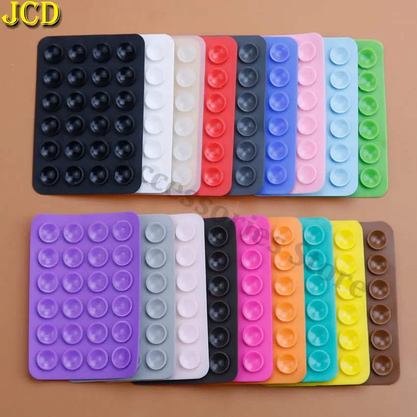 JCD-Multifuncional Quadrado Silicone Ventosa, Wall Stand Mat, Caixa do telefone, Anti-Slip Holder, Mount Ventosas