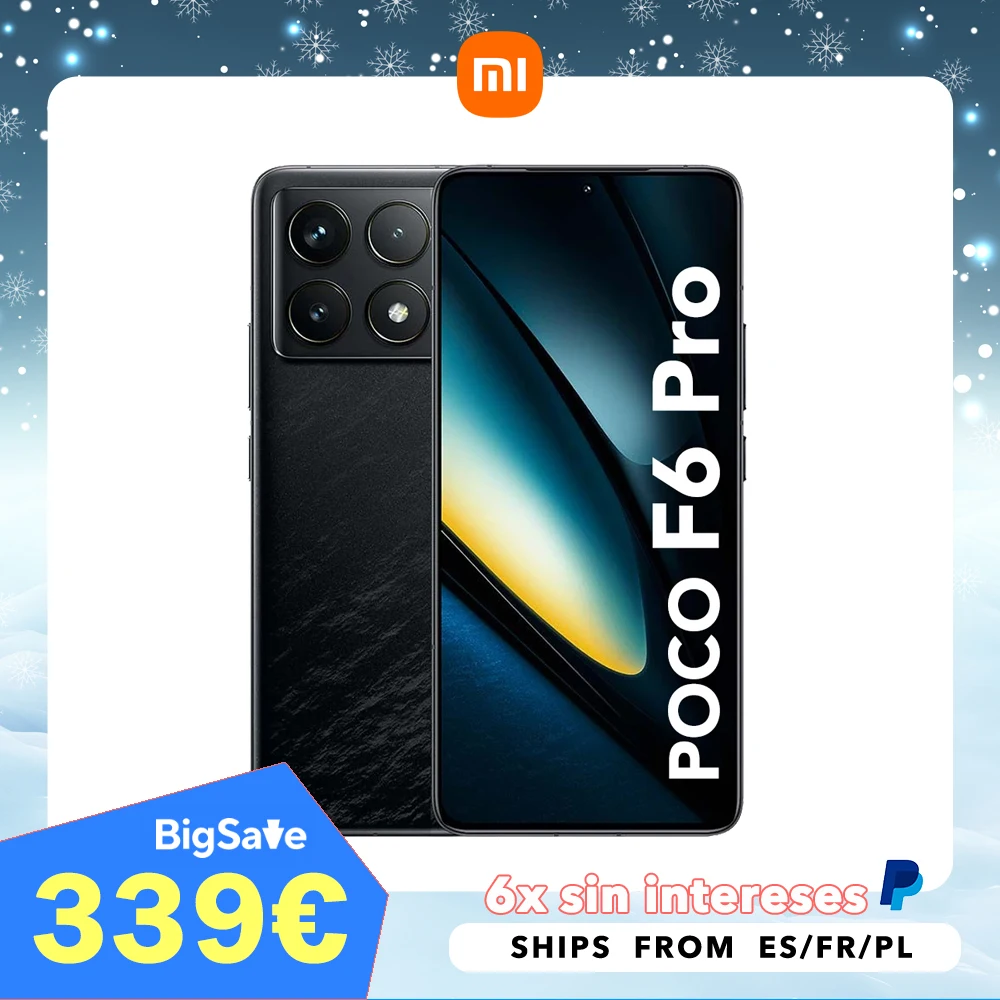 Xiaomi Poco F6 Pro 5G 12GB/256GB 12GB/512GB NFC EU Carregador Versão Global telefone celular