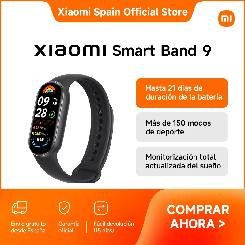 Oficial |   Xiaomi smart Band 9, até 21 dias de vida útil da bateria, mais de 150 modos esportivos, monitoramento total do sono atualizado