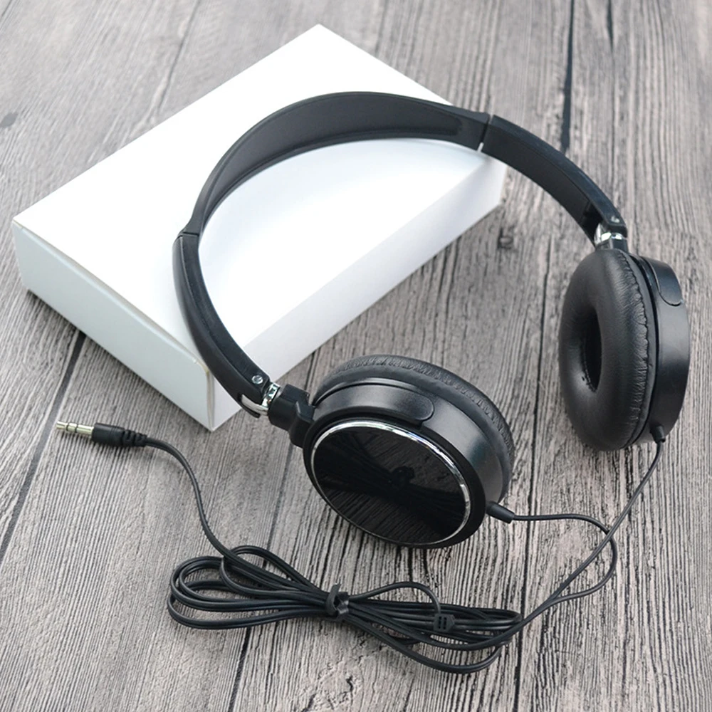 Universal 3.5mm com fio computador fone de ouvido dobrável portátil música gaming fone com cancelamento ruído esportes fone estéreo
