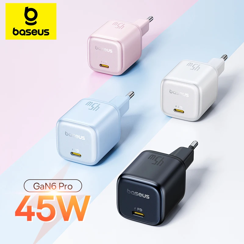 Baseus-Picogo carregador rápido portátil, tipo C USB, iPhone 15, 16 Pro Max, GaN, 15, 45W PD, novo Sale