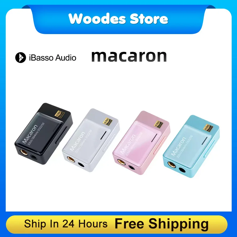 IBasso Macaron Dongle Cap HIFI Portátil USB DAC Amplificador de fone de ouvido CS43131 Decodificador 4.4mm/3.5mm PCM 32bit/384khz DSD nativo 256x