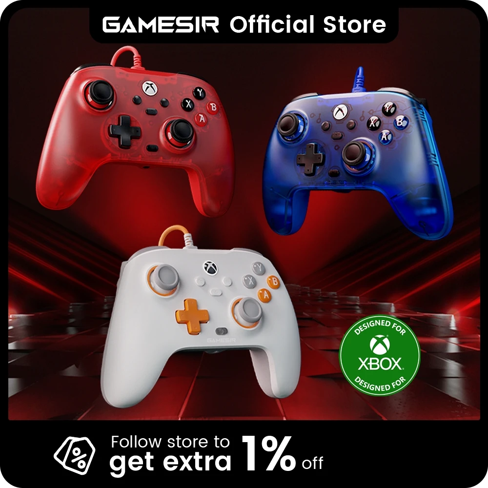 GameSir T7 Xbox Gaming Controller Gamepad com fio para Xbox Series X, Xbox Series S, Xbox One, com gatilho de joystick de efeito Hall