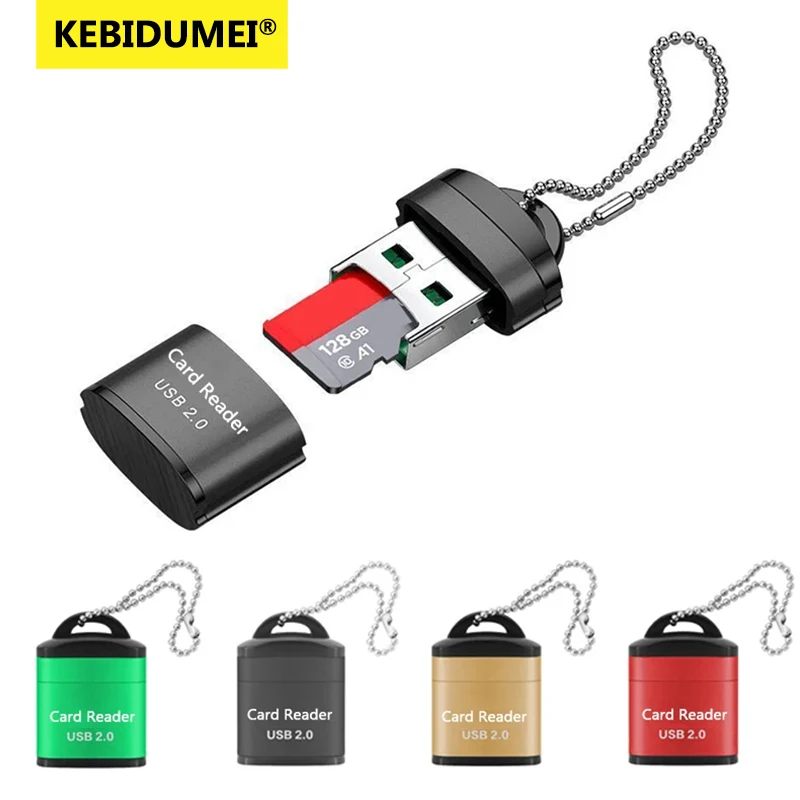 Mini usb micro usb 2.0 adaptador de alta velocidade leitor de cartão de memória sd/tf para computador desktop portátil notebooks cartridg acessórios
