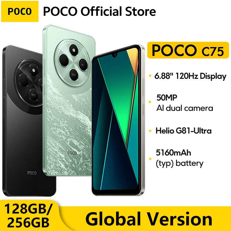 Poco c75 smartphone versão global 6.88 