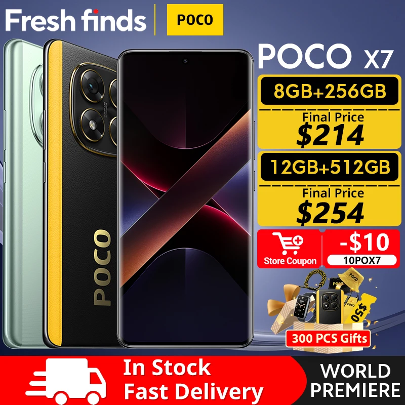 Estreia mundial poco x7 versão global smartphone dimensão 7300-ultra 6.67 