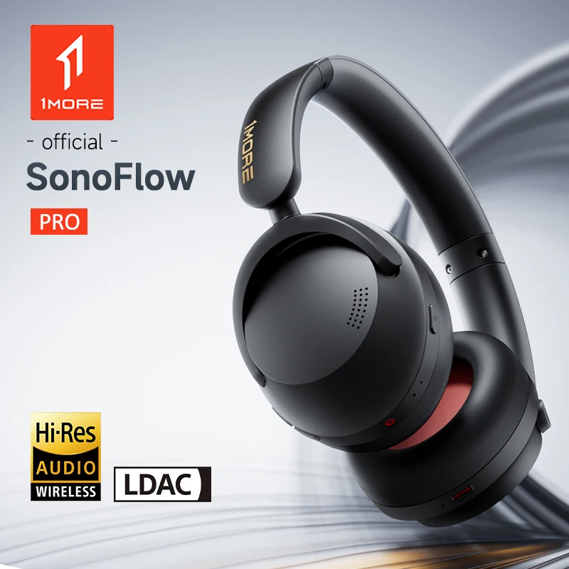 1MORE SonoFlow Pro Fones de ouvido Bluetooth Fones de ouvido sem fio Hi-Res ANC flash-venda itens de penetração eletrônica