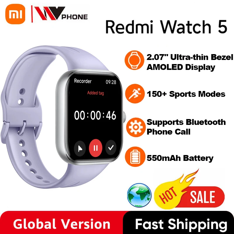 Versão global xiaomi redmi watch 5 2.07 