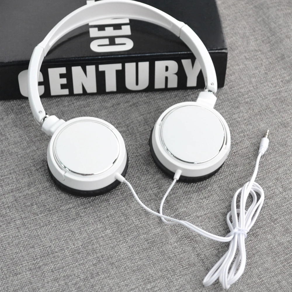 Universal 3.5mm com fio computador fone de ouvido dobrável portátil música gaming fone com cancelamento ruído esportes fone estéreo