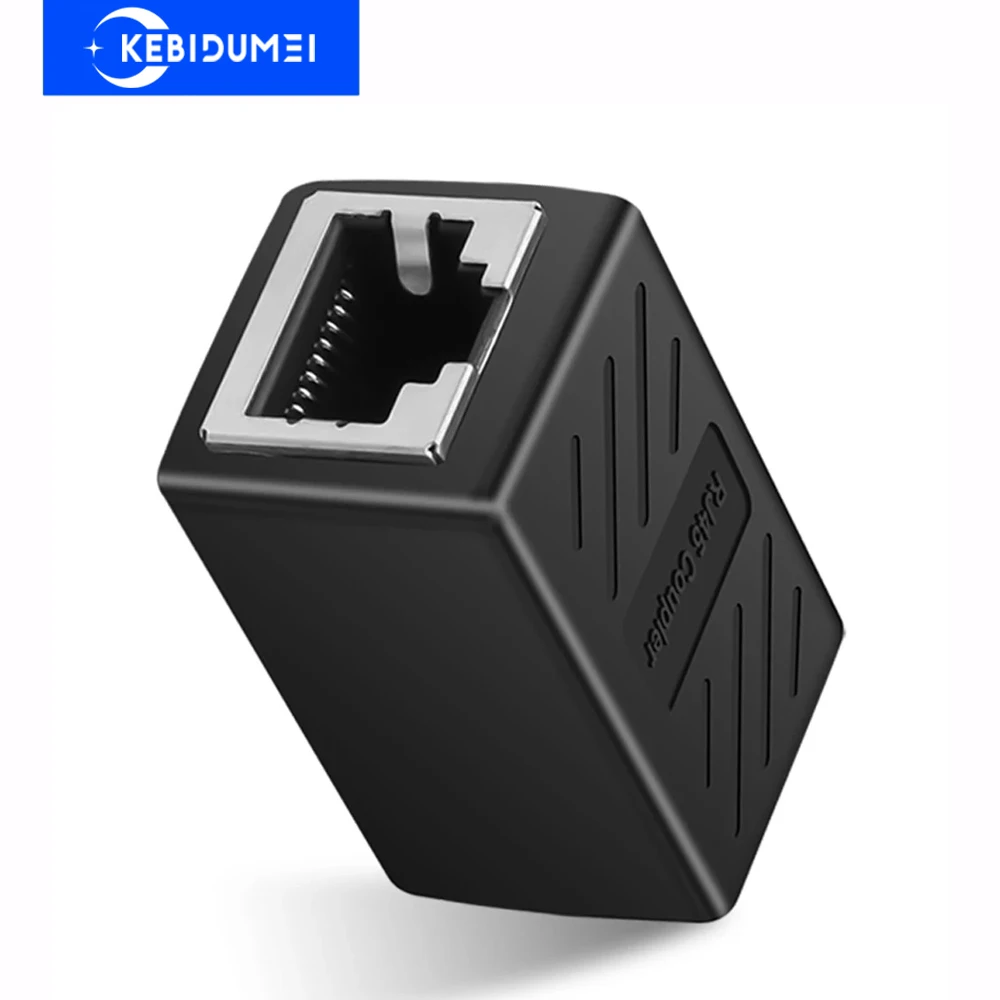 Conector rj45 cat6 6a cat5 5e adaptador ethernet interface gigabit extensor de rede para cabo de extensão adaptador fêmea para fêmea