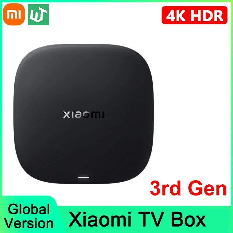 Em estoque versão global xiaomi mi tv box s 3a geração 4k uhd wifi6 bluetooth 5.2 2gb 32gb google assistente google tv controle de mídia