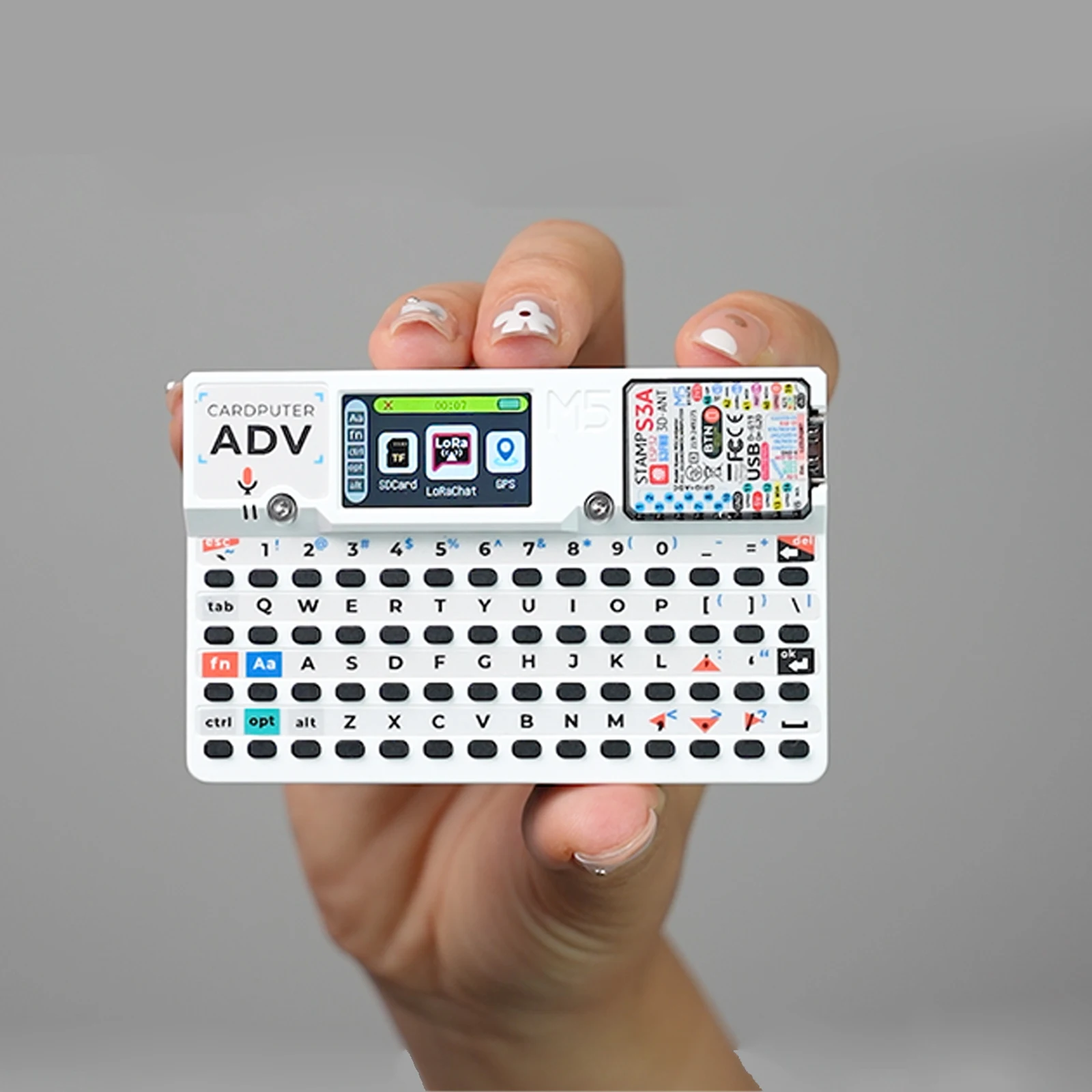 M5stack oficial cardputer adv versão esp32 computador portátil m5stamps3a kit de desenvolvimento 1.14 Polegada tela 56 chave cartão teclado