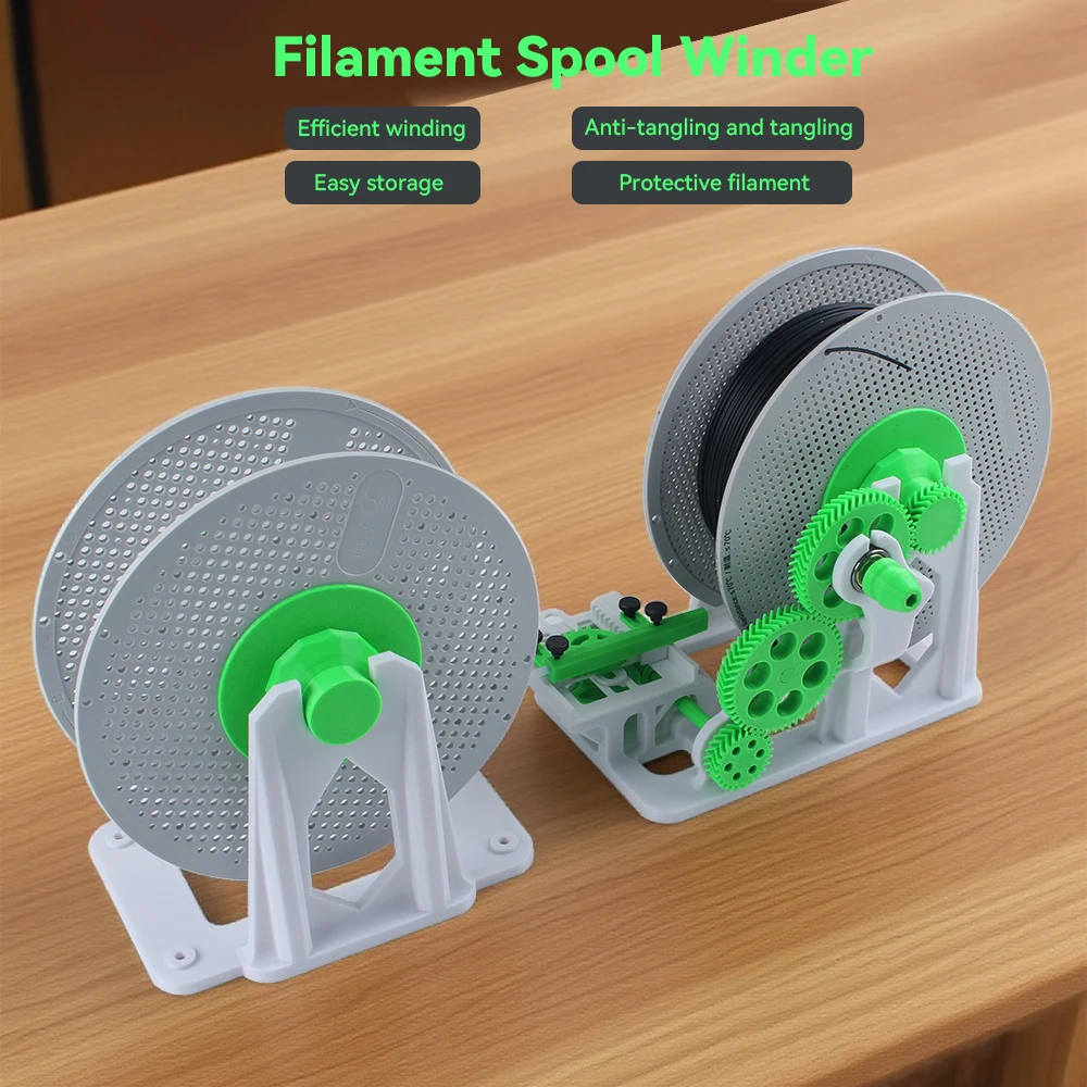 Enrolador de carretel de filamento para Bambu Lab P1S / X1 / X1C / P1P Interruptor de carretel de filamento montado para Bambu AMS Acessórios atualizados