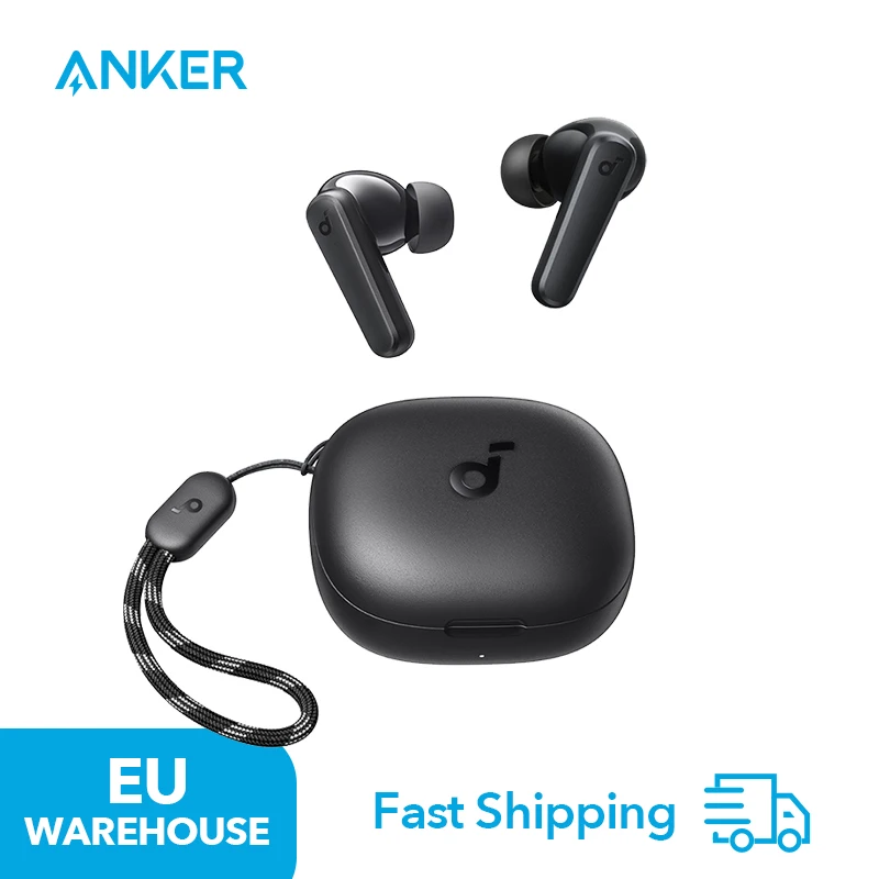 (Estoque da UE) Soundcore R50i Fones de ouvido sem fio Bluetooth 5.3 Driver de 10 mm Baixo forte Bateria IPX5 30H