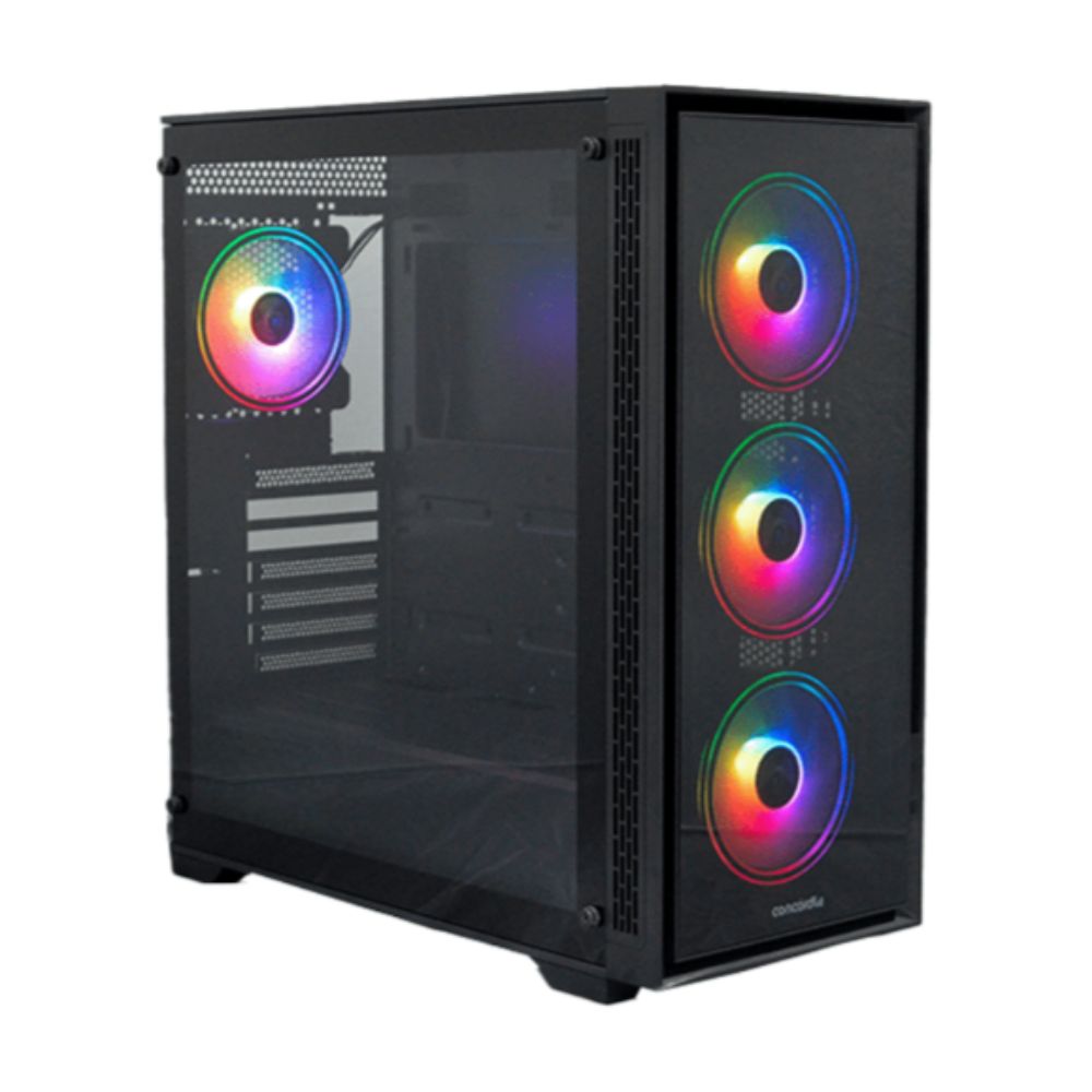 Gabinete Gamer Concórdia Monster 4 fans ARGB