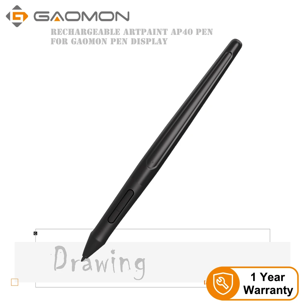 Gaomon artpaint ap40 caneta de arte sem fio recarregável para exibição de desenho digital pd1560