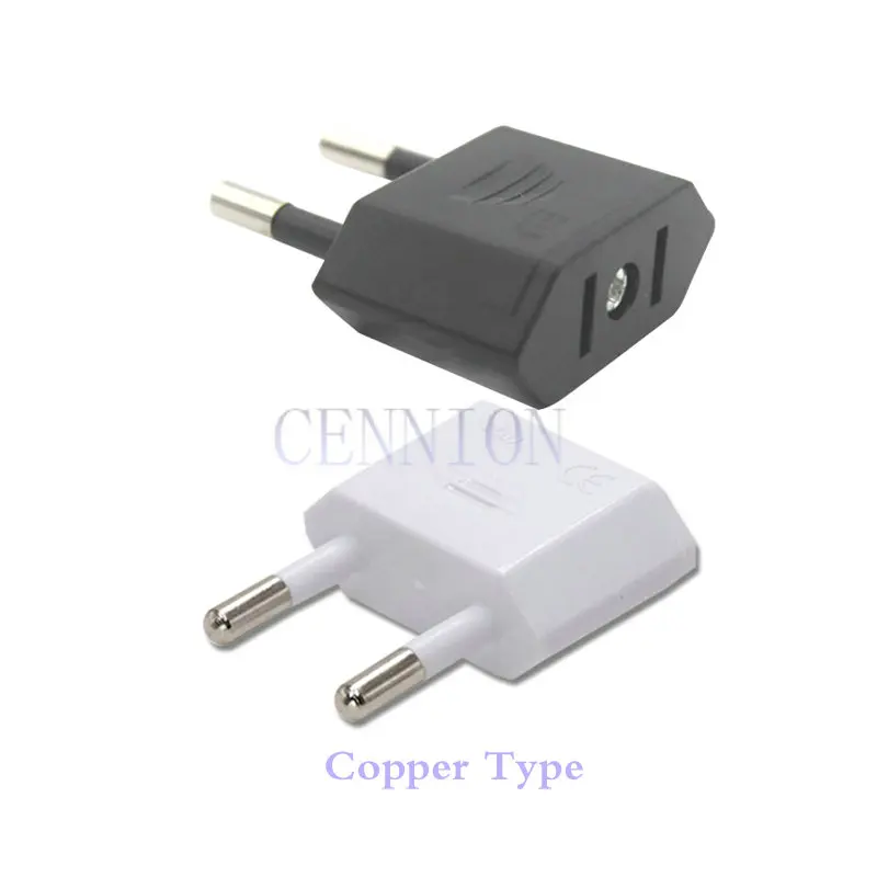 Cobre eua à ue br es cz cl ch euro ac ficha de alimentação adaptador de viagem para conversor de adaptador de viagem