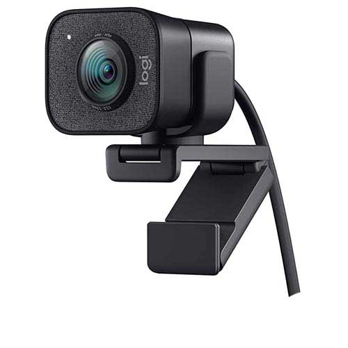 Câmera Webcam Full HD StreamCam Plus Preta - Logitech - 960-001280