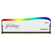 Memória RAM Kingston Fury Beast Edição Especial, RGB, 16GB, 3600MHz, DDR4, CL18, Branco - KF436C18BWA/16