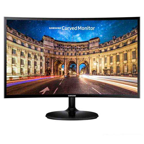 Monitor Curvo Samsung 24 FHD, HDMI, VGA, FreeSync, Preto, Série CF390