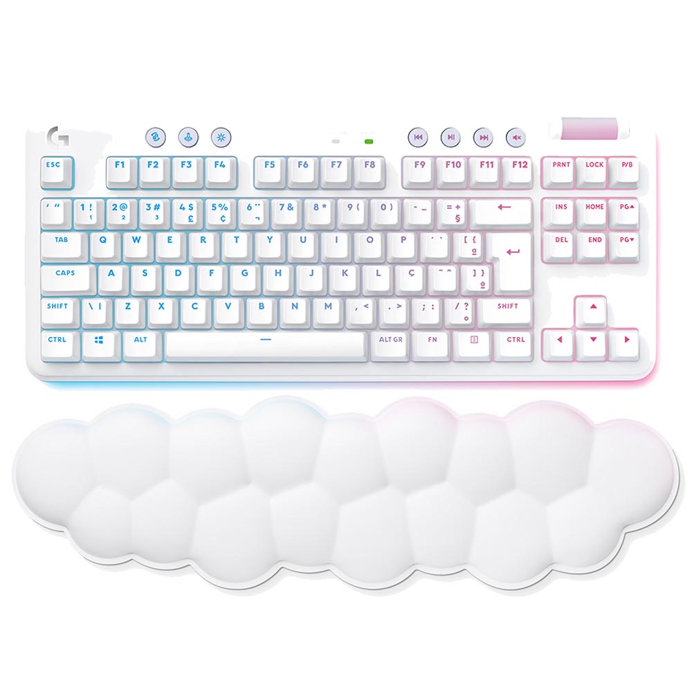 Teclado Gamer sem Fio RGB Linear Branco - Logitech - G715L