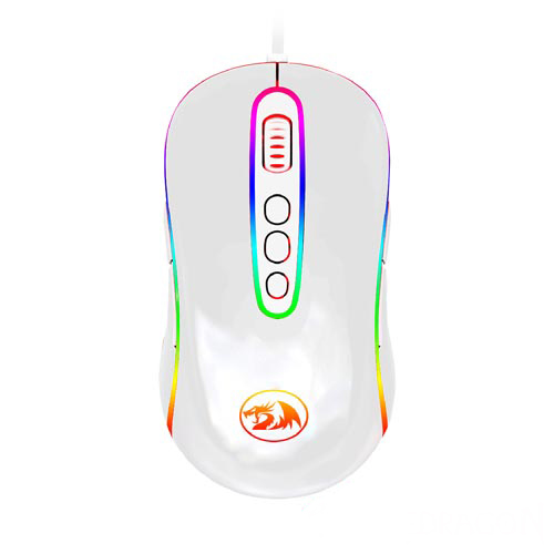 Mouse Gamer para PC e Mac Phoenix 2 Lunar White Redragon M702W-1