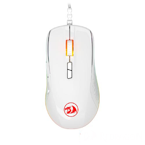 Mouse Gamer para PC e Mac Stormrage RGB Branco - Redragon - M718W-RGB