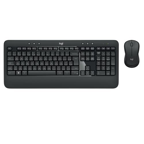 Teclado e Mouse Wireless para Windows Mac com Multimídia e USB Preto - Logitech - MK540