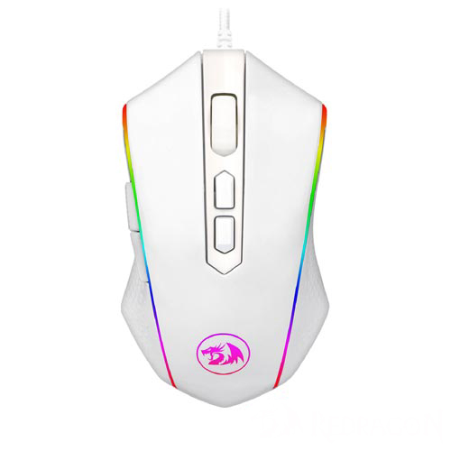 Mouse Gamer para PC e Mac Storm RGB Branco - Redragon - M808W-RGB