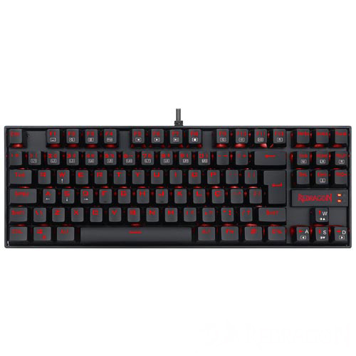 Teclado Mecânico Gamer para Windows e Mac Kumara Single Color Preto - Redragon - K552-2