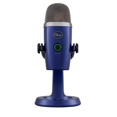 Microfone Blue Microphones Condensador USB Blue Yeti Nano Azul - 988-000089