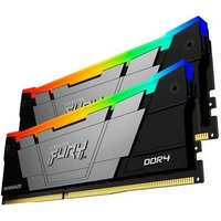 Memória RAM Kingston Fury Renegade, RGB, 32GB, DDR4, (2x16GB), 3200MHz, CL16, Preto - KF432C16RB12AK2/32