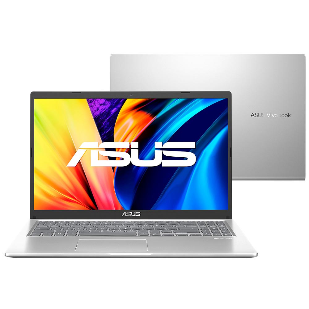 Notebook ASUS Vivobook 15, Intel Core i3 1115G4, 8GB, 512GB SSD, Tela de 15,6, Transparent Silver - X1500EA-EJ3667