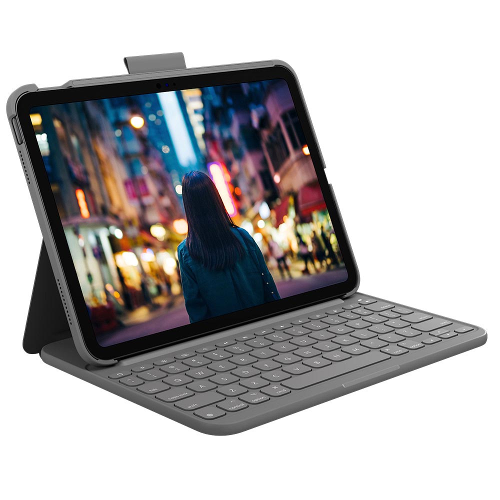 Capa com Teclado Slim Folio para Tablet Grafite - Logitech - 920-011368