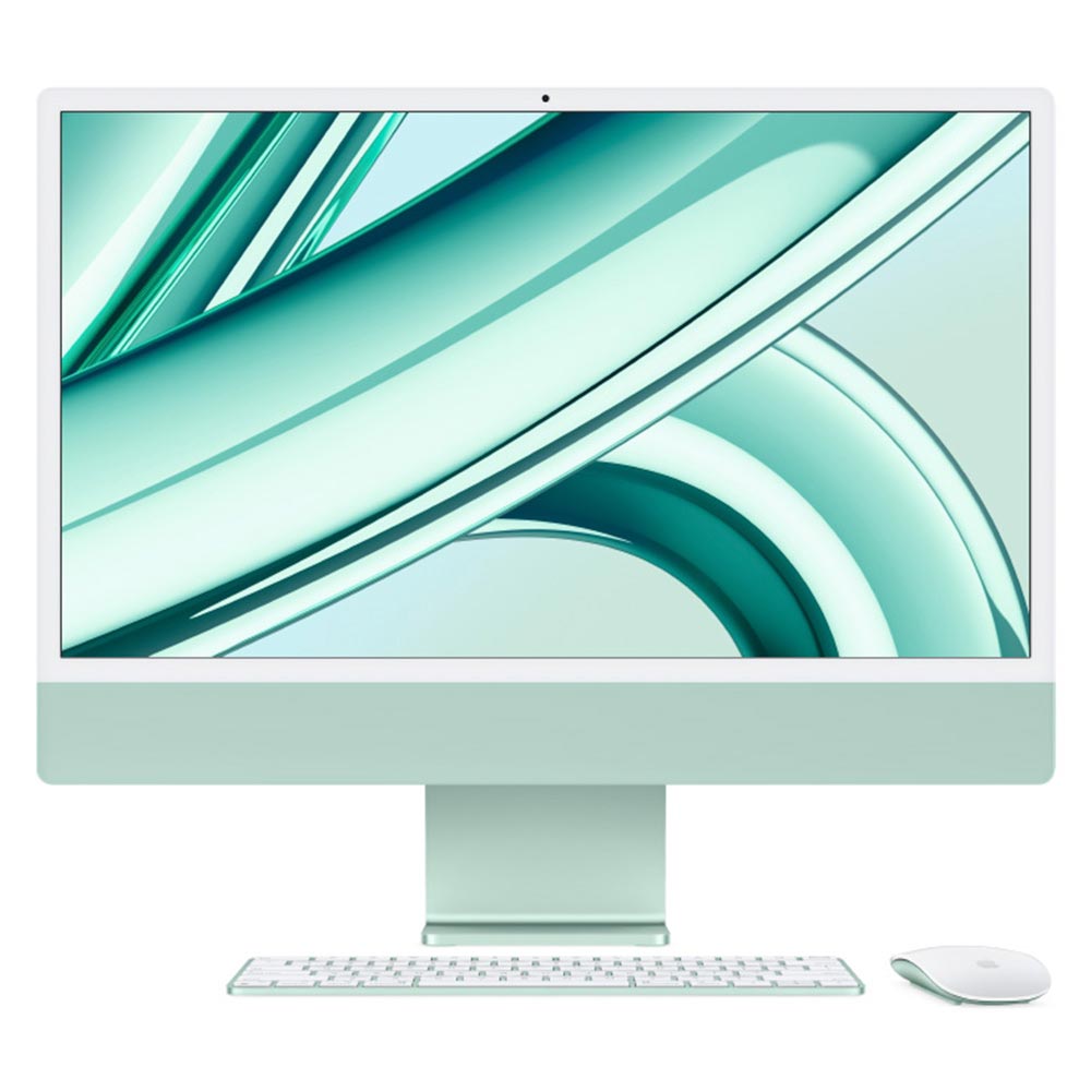 iMac 24, Tela Retina 4.5K Apple, Processador M3, (8GB RAM, 256GB) - Verde