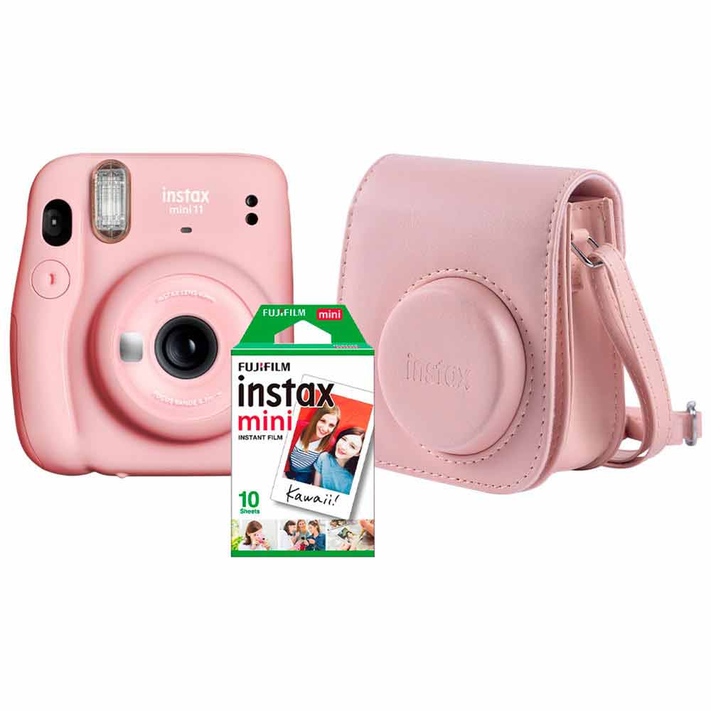 Kit Câmera Instax Mini 11 Fujifilm Rosa - 705067497