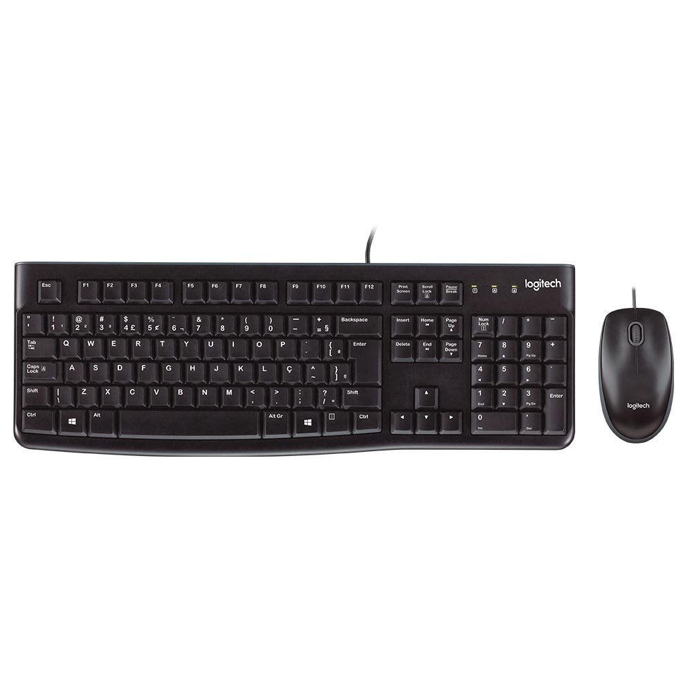 Mouse e Teclado Silente Combo MK295 Sem Fio Cinza - Logitech - 920004429