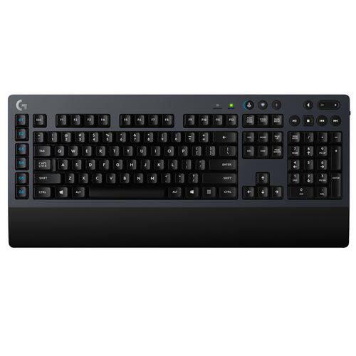 Teclado Mecânico para Jogos sem Fio com Multimídia e USB Preto - Logitech - G613