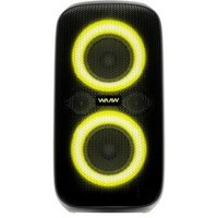 Caixa de Som Acústica WAAW Infinite 100, Bluetooth, LED, 100W RMS, IPX4, TWS, 4 Alto-falantes, Até 14 horas, Preto - WAAW0034