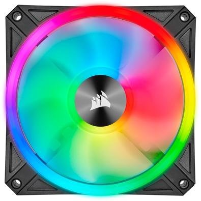 Ventoinha Corsair QL Series, 120mm, RGB, Preto - CO-9050097