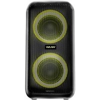 Caixa de Som Acústica WAAW Infinite 200, Bluetooth, 160W RMS, TWS, 4 Alto-falantes, Até 12 horas, Preto - WAAW0035