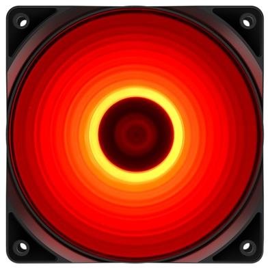 Cooler Fan Deepcool RF120R, 120mm, LED Vermelho, Preto - DP-FLED-RF120-RD