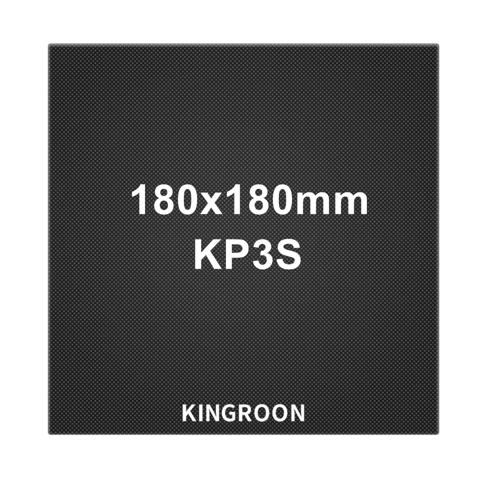 KINGROON-KP3S Cama Aquecida De Vidro, Atualização De Impressão De Alta Temperatura, Ultrabase Carborundum, Placa De Construção, 180x180x3,8mm Plataforma