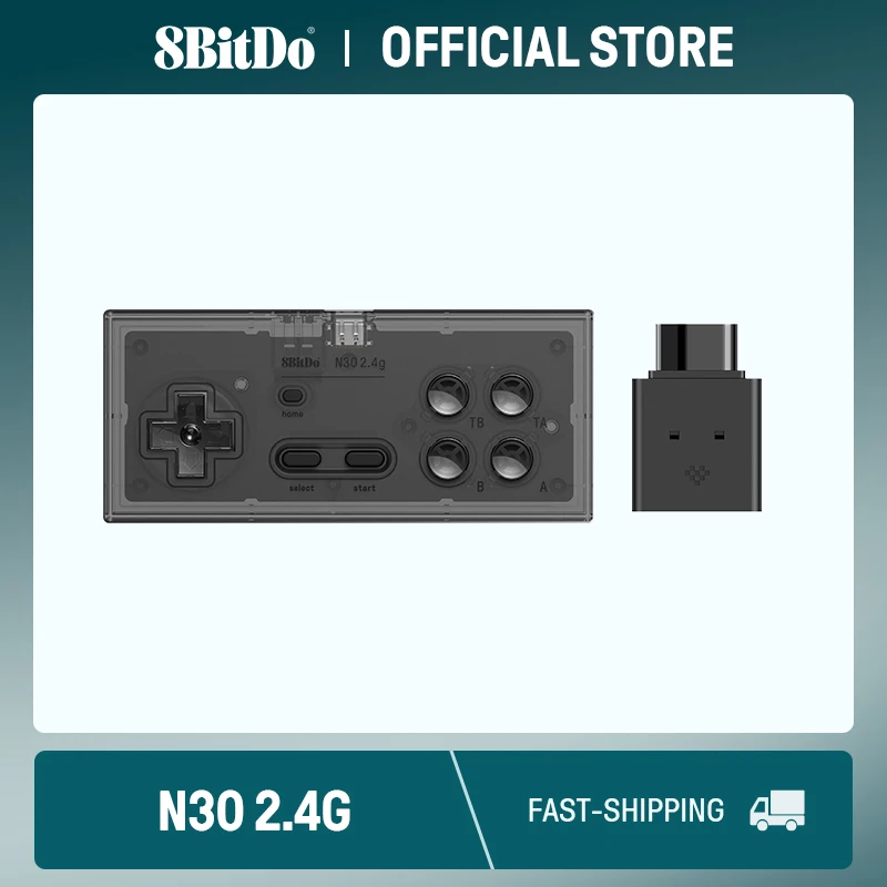 Gamepad sem fio 8BitDo N30 2.4G para NES originais