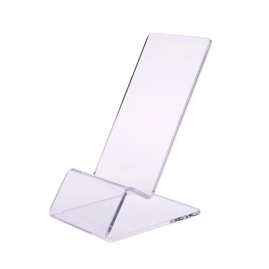 Telefone acrílico transparente Mount Holder, Mini Display Stand portátil, Rack para exibição do telefone celular, Novo, 2024