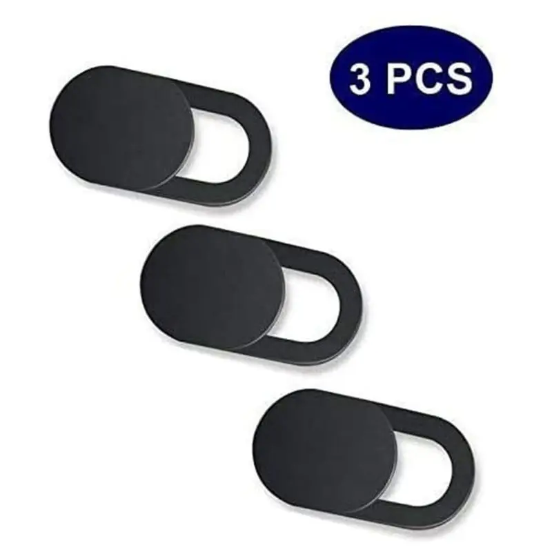 Protetor para câmera de webcam 3 pçs, protege sua privacidade online, tamanho pequeno, ultra fino